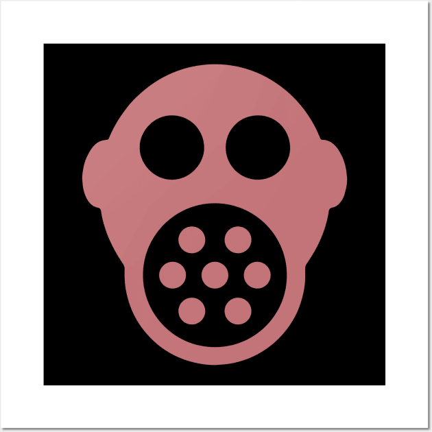 Breast cancer awareness Pink mask Wall Art by Black mask brand
